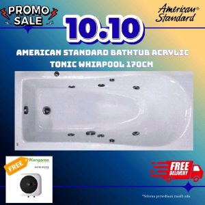 american standard bathtub tonic spa whirlpool jacuzzi 170 cm acrylic