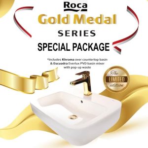 Wastafel Roca Premium Set Gold Series Limited Edition