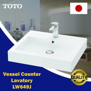 Wastafel TOTO Model LW649CJ Full Set + Faucet TX115LRS